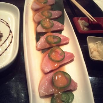 Sushi Kinoya - Jalapeno Yellowtail Sashimi - Sushi Bars Near Me - Long Beach, California Sushi Kinoya - Jalapeno Yellowtail Sashimi - Sushi Bars Near Me - Long Beach, California