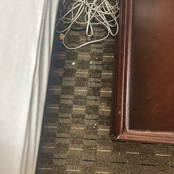 Hampton Inn Dalton - Popcorn, dog hair and lots of crumbs from the previous guest. - Hotels Near Me - Dalton, Georgia