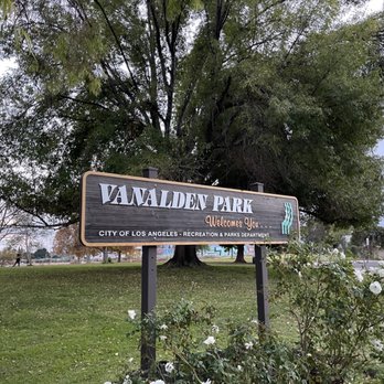 Vanalden Park - the innocuous sign welcomes you... - Parks Near Me - Northridge, California