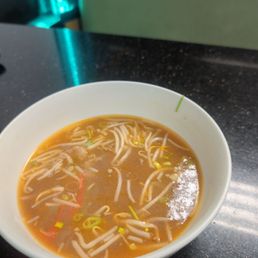 3/4 eaten #7 with Sriracha.