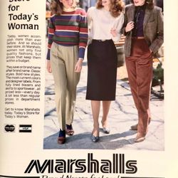 Marshalls - Advert from San Diego Magazine September 1982. Note: only two locations at bottom of page.