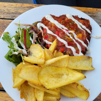 Joseph Pearce - Chicken schnitzel with tequila sauce - awesome!! - Gastropubs Near Me - Edinburgh, EDH Joseph Pearce - Chicken schnitzel with tequila sauce - awesome!! - Gastropubs Near Me - Edinburgh, EDH