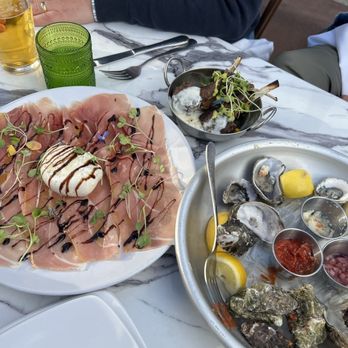 Barbusa - Lamb chop pops Prosciutto and burrata Oysters 1/2 Dozen - Italian Near Me - San Diego, California Barbusa - Lamb chop pops Prosciutto and burrata Oysters 1/2 Dozen - Italian Near Me - San Diego, California