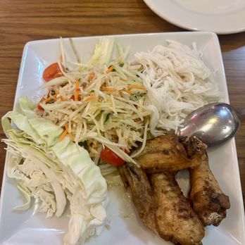 Champa Garden - Thai style papaya salad combo - Thai Near Me - Redding, California