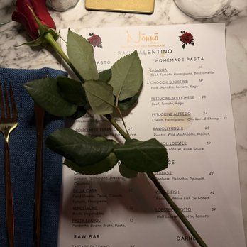 Nōnnō Umberto - Valentine's Day menu - Seafood Near Me - Sarasota, Florida