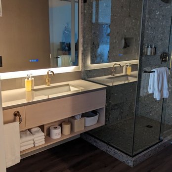 Mission Pacific Beach Resort - Bathroom in Room 315 - Resorts Near Me - Oceanside, California Mission Pacific Beach Resort - Bathroom in Room 315 - Resorts Near Me - Oceanside, California