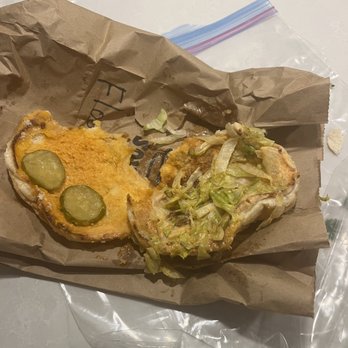 Soy Boys - This burger was from soy boy last night I order the sauce was awful cheap. Pickles The lettuce wasn't enough and soggy - Vegan Near Me - Toronto, Ontario