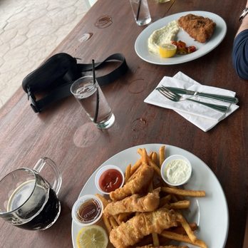 Pivovar - Fish and chips and Texas stuffed schnitzel - Brewpubs Near Me - Waco, Texas