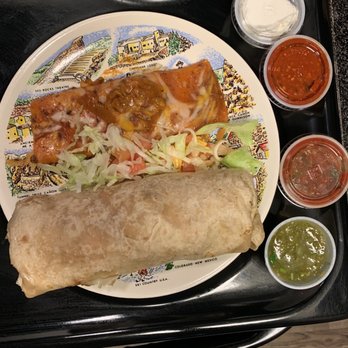 Don Taco - Chicken fajita burrito with a single cheese enchilada - Mexican Near Me - Fort Worth, Texas