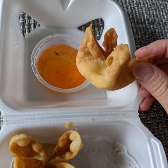 Pink Elephant - "crab" wontons.. missing the crab - Japanese Near Me - Canoga Park, California