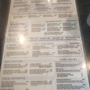 The Jellyfish - Menu - Seafood Near Me - Pensacola, Florida The Jellyfish - Menu - Seafood Near Me - Pensacola, Florida
