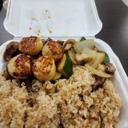 Steak and scallop habachi Steak and scallop habachi