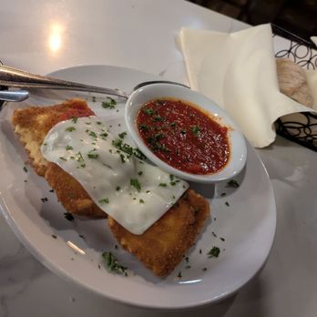 Villa Palma Ristorante - Fried ravioli starter with spicy marinara sauce! - Italian Near Me - Indialantic, Florida Villa Palma Ristorante - Fried ravioli starter with spicy marinara sauce! - Italian Near Me - Indialantic, Florida