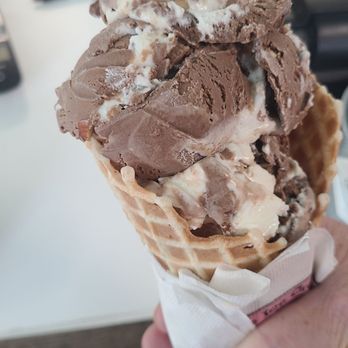 Fundae's Ice Cream & Sweets - Rocky Road in Waffle cone - Ice Cream & Frozen Yogurt Near Me - Speedway, Indiana Fundae's Ice Cream & Sweets - Rocky Road in Waffle cone - Ice Cream & Frozen Yogurt Near Me - Speedway, Indiana