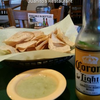 Juanito's Restaurant - Chips with the enchilada sauce as salsa had just the right amount of heat - Mexican Near Me - Clovis, New Mexico
