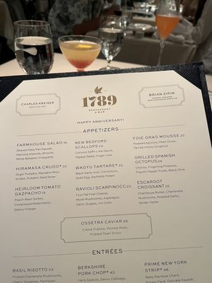 Menu photo 6 1789 Restaurant Washington, DC, DC Menu photo 6 1789 Restaurant Washington, DC, DC