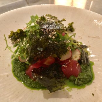 Supernormal - Soy based tuna with avocado, radishes and tomato with lovage sauce - phenomenal - Japanese Near Me - Melbourne, VIC Supernormal - Soy based tuna with avocado, radishes and tomato with lovage sauce - phenomenal - Japanese Near Me - Melbourne, VIC