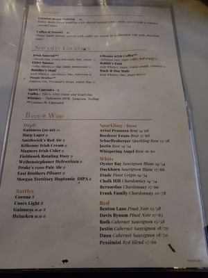 Menu photo 3 Gibson's Irish Pub Walnut Creek, CA