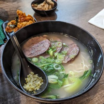 Flaming Ox - Bone Broth Beef Noodle Soup Thin Noodles - Taiwanese Near Me - San Jose, California