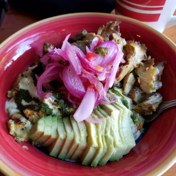 Cafe Rumba - Quinoa bowl with pork. - Peruvian Near Me - Bellingham, Washington Cafe Rumba - Quinoa bowl with pork. - Peruvian Near Me - Bellingham, Washington