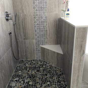 JC's Custom Cabinetry - Open walk-in shower, without doors or glass. - Cabinetry Near Me - Anaheim, California