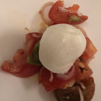 Swan - Fresh Mozzarella, heritage tomato, shallot & caper salad (Part 1 of 2 part Sunday Roast menu). - British Near Me - Bankside, XGL Swan - Fresh Mozzarella, heritage tomato, shallot & caper salad (Part 1 of 2 part Sunday Roast menu). - British Near Me - Bankside, XGL