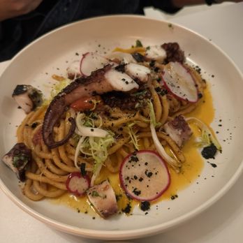 Sugo Social - Octopus pasta - New American Near Me - Rolling Hills Estates, California