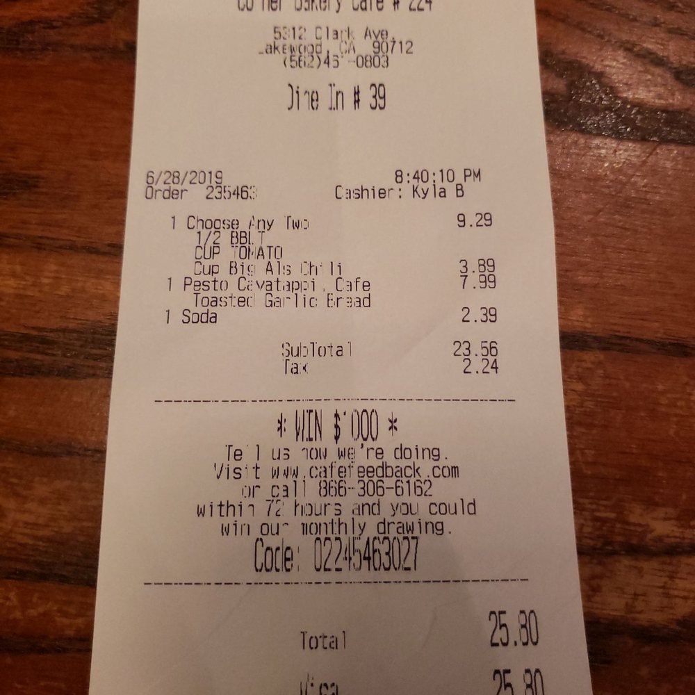 Corner Bakery Cafe - Sandwiches Near Me - Lakewood, California