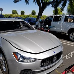 P & G Auto Glass - 2016 Maserati Ghibli windshield replacement  . before