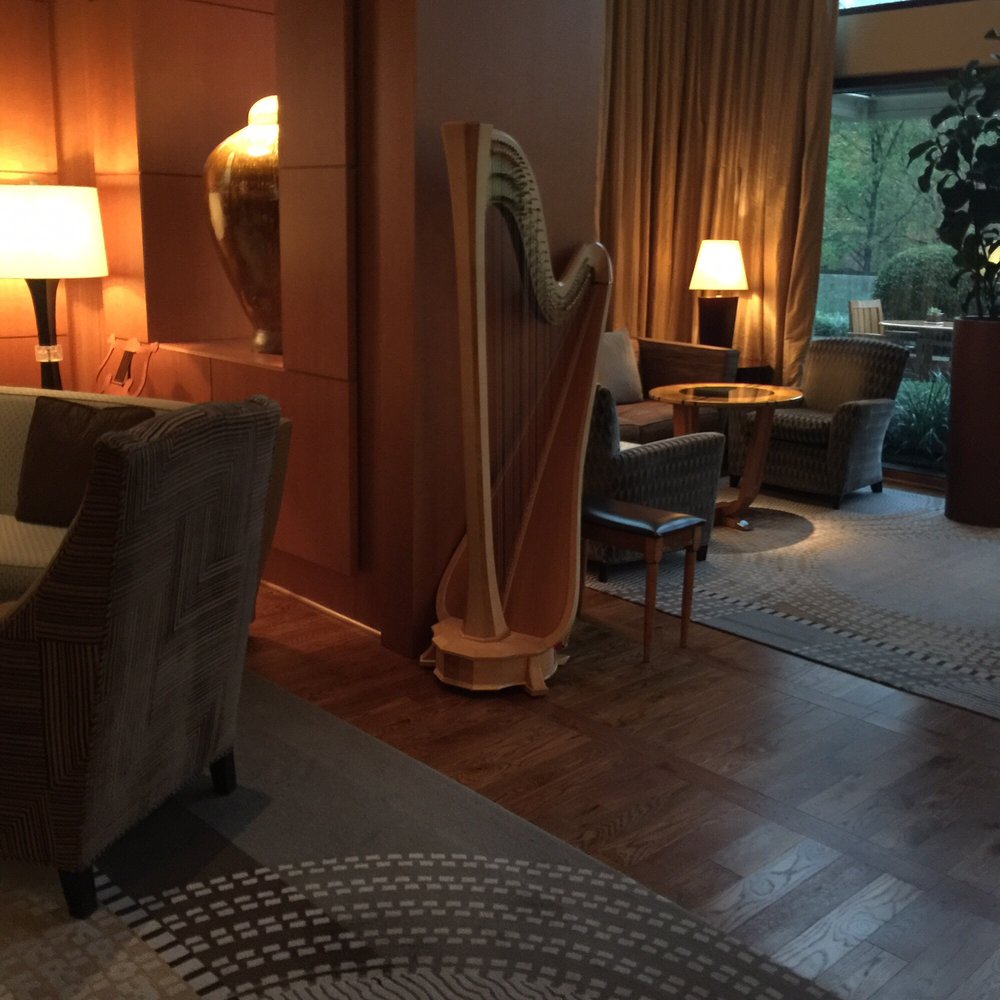 The Umstead Hotel - They typically have someone playing the harp in the lobby near the bar in the evenings. - Hotels Near Me - Cary, North Carolina The Umstead Hotel - They typically have someone playing the harp in the lobby near the bar in the evenings. - Hotels Near Me - Cary, North Carolina