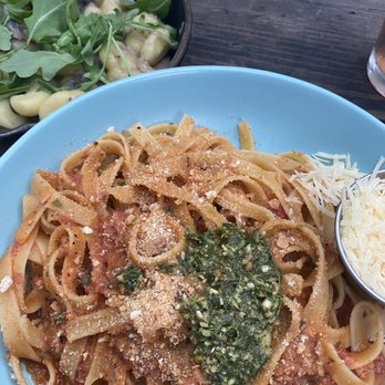 St. Mazie - Truffle Gnocchi with Seared Mushrooms, Fettuccine with Slow Roasted Tomato Sauce - Bars Near Me - Brooklyn, New York St. Mazie - Truffle Gnocchi with Seared Mushrooms, Fettuccine with Slow Roasted Tomato Sauce - Bars Near Me - Brooklyn, New York