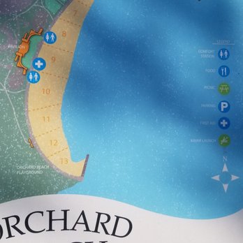 Orchard Beach - Small and intimate. The water is not as it appears in pic - Beaches Near Me Orchard Beach - Small and intimate. The water is not as it appears in pic - Beaches Near Me