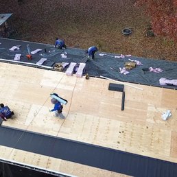 Drone picture texted to me from the company so I could see the progress. Drone picture texted to me from the company so I could see the progress.