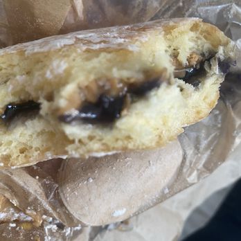 Maleko Coffee And Pastries - Coconut peanut butter with blueberry malasada - Coffee & Tea Near Me - Honolulu, Hawaii Maleko Coffee And Pastries - Coconut peanut butter with blueberry malasada - Coffee & Tea Near Me - Honolulu, Hawaii