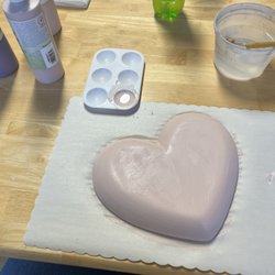 Clay Street Ceramics - Me painting