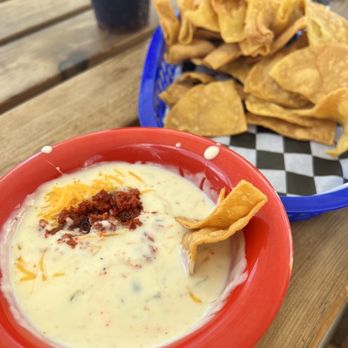 The Fried Taco - White Queso with Chorizo & Chips - Tacos Near Me - Edmond, Oklahoma The Fried Taco - White Queso with Chorizo & Chips - Tacos Near Me - Edmond, Oklahoma