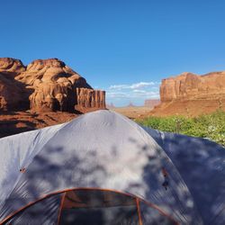 Gouldings Monument Valley RV Park Campground - View from camp