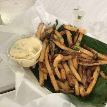 Frita Batidos - The cilantro lime fries were good but that weird mayo, NAH. - Cuban Near Me - Ann Arbor, Michigan