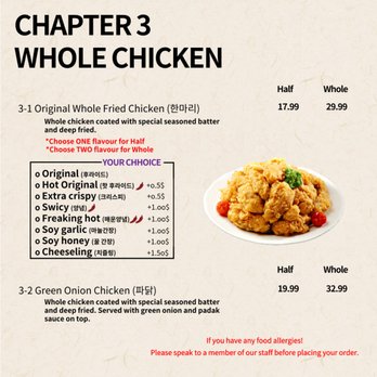 Top chicken - a plate of chicken on a plate - Korean Near Me - Waterloo, Ontario