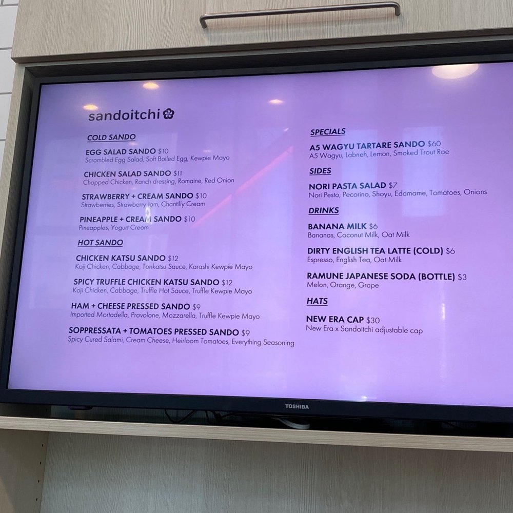 Sandoitchi - menu - Japanese Near Me - Dallas, Texas