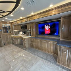 Apache RV Customs - New cabinets match existing cabinets!