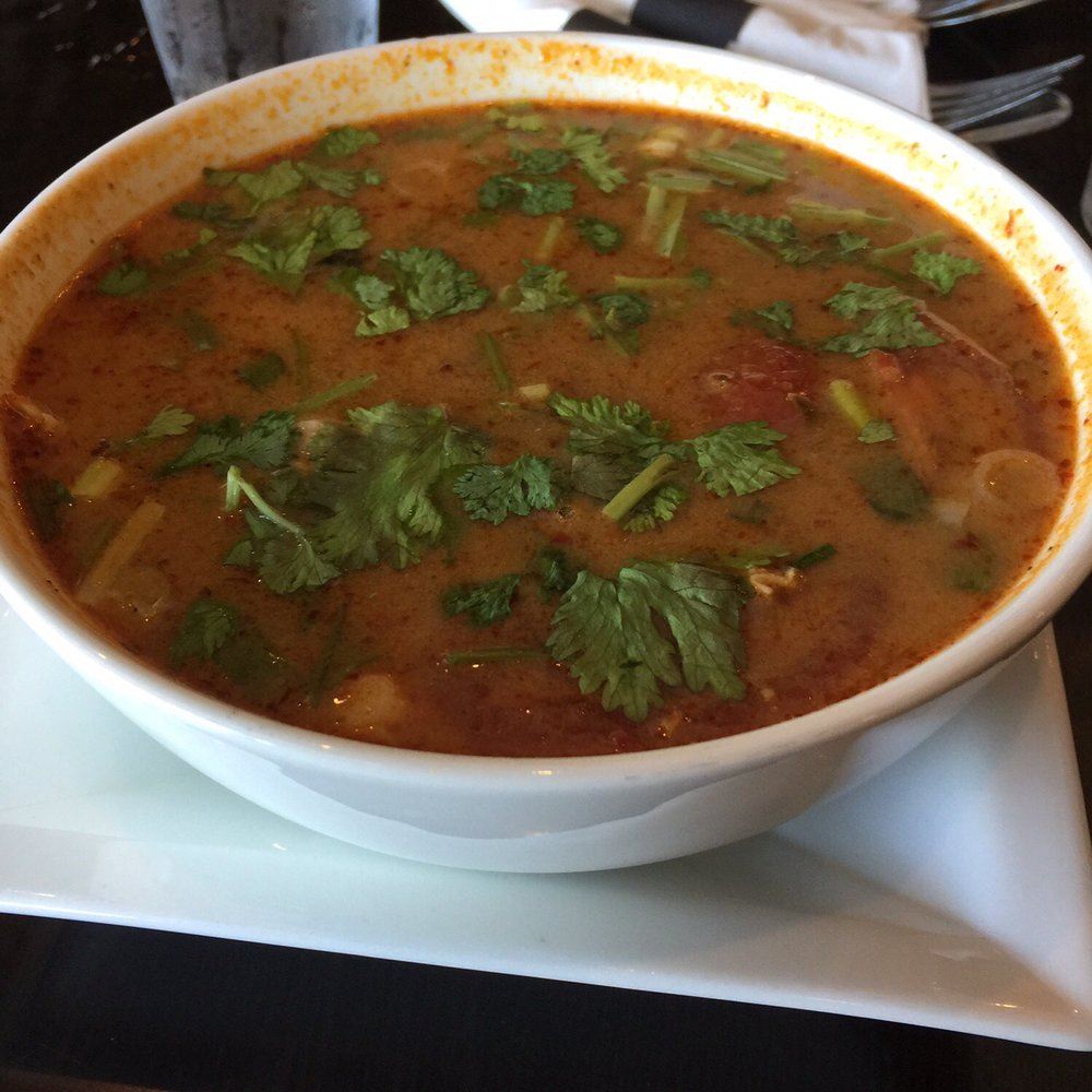 Mai Thai - Thai hot and sour soup called Tom Yum Chicken. - Thai Near Me - Omaha, Nebraska Mai Thai - Thai hot and sour soup called Tom Yum Chicken. - Thai Near Me - Omaha, Nebraska