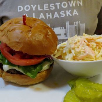 Main Street Bar & Grille - Husband said his burger was a perfect medium temperature. - American Near Me - Greenfield, Massachusetts Main Street Bar & Grille - Husband said his burger was a perfect medium temperature. - American Near Me - Greenfield, Massachusetts