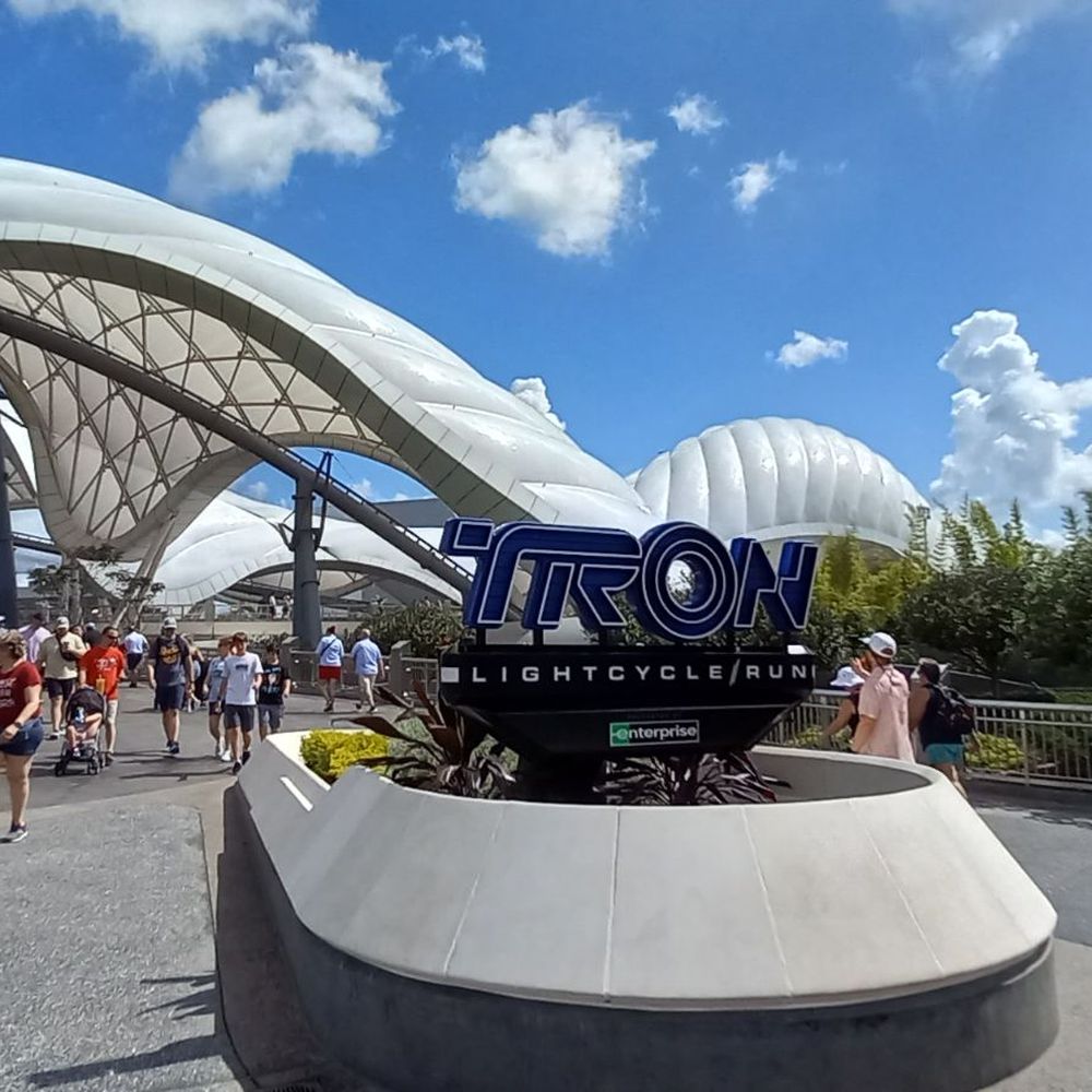 Tron Lightcycle Run - Tron Lightcycle Run entrance - Amusement Parks Near Me - Orlando, Florida Tron Lightcycle Run - Tron Lightcycle Run entrance - Amusement Parks Near Me - Orlando, Florida