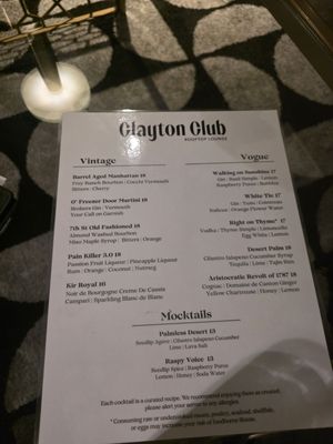 Menu photo 6 Clayton Club Sacramento, CA
