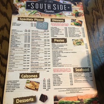 South Side Tavern - Pizza, calzones, pastas, seafood and dinner specials - American Near Me - Manchester, New Hampshire
