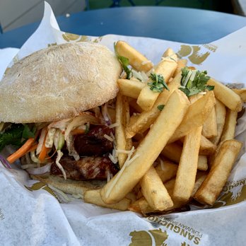 Sanguchon Eatery - The barbacoa sandwich and fries at Sanguchon. - Peruvian Near Me - San Francisco, California Sanguchon Eatery - The barbacoa sandwich and fries at Sanguchon. - Peruvian Near Me - San Francisco, California