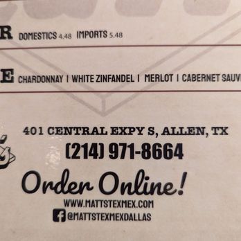 Matt’s Rancho Martinez - Tex-Mex Near Me - Allen, Texas Matt’s Rancho Martinez - Tex-Mex Near Me - Allen, Texas