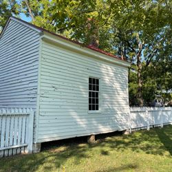 The Carter House - Farm Office. It is believed to be "the most battle damaged structure still standing from the Civil War."
