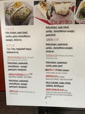 Menu photo 6 Taco Tuzo Tampa, FL